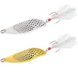 Spinner metal con lentejuelas para lubina – señuelo giratorio artificiales 3-20g