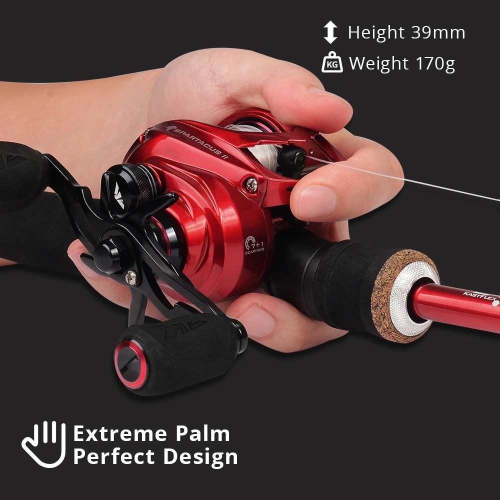 KastKing Spartacus II Ultra – Carrete spinning 8KG 7+1 rodamientos - imagen 2
