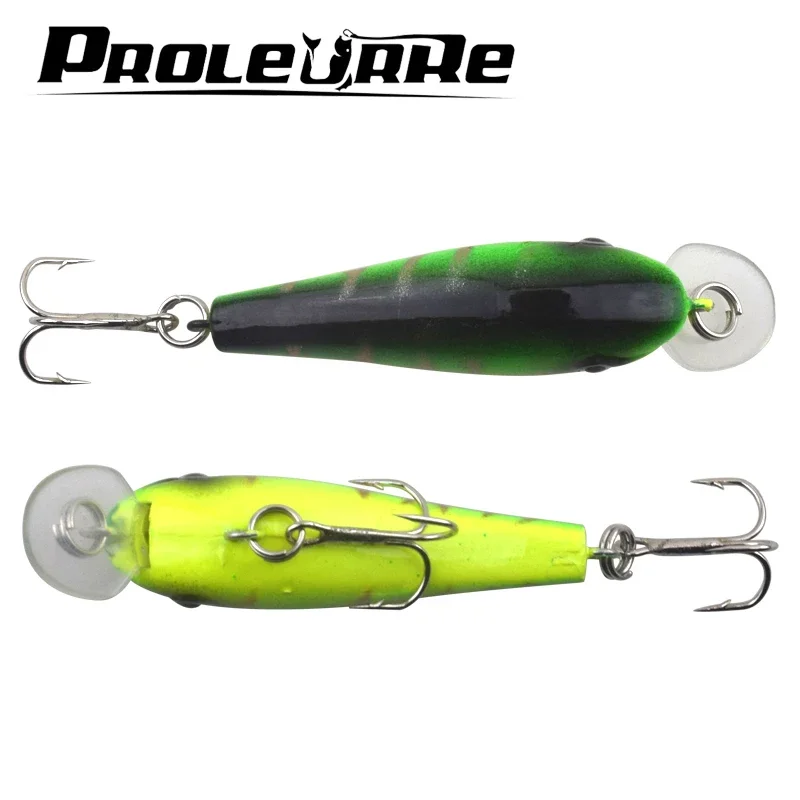 Señuelo de pesca Topwater Minnow, 1 unidad, 5,7 cm, 4,5g, Wobblers de plástico, cebo duro Artificial con anzuelo para lubina, carpa, Crankbait SwimBait