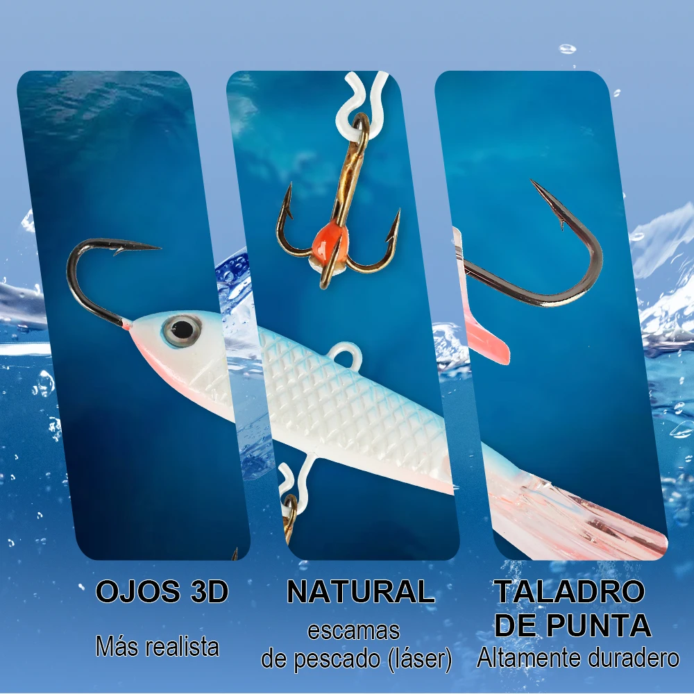 FTK Señuelo equilibrador para pesca en hielo cebo artificial duro - imagen 5