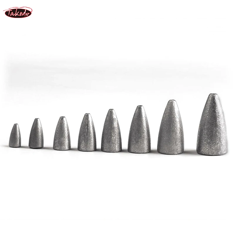 TAKEDO FD03 forma de bala Texas Rig plomo de Metal 1,8g 2,5g 3,5g 5g 7g 10g 14g 20g 30g peso de pesca accesorios de pesca - imagen 4