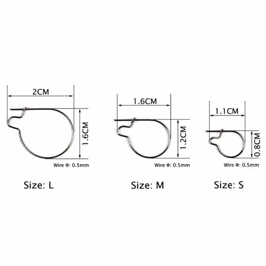 Ganchos de anillo de cebo para pesca de carpa, gancho de señuelo vivo, aparejo de pelo Chod, 20/40 piezas - imagen 5