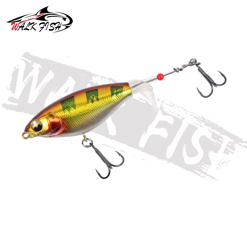 WALK FISH 1 Uds 6g/10g 6,5 cm/8cm Whopper Plopper señuelo de pesca cebos falsos Pufferfish cebos duros artificiales lápiz flotante ruido - imagen 3