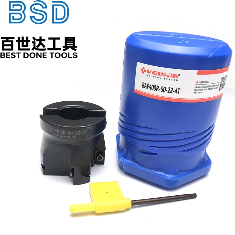 BAP400R 50-22-4T 63 80 100 Cuchillo cortador de fresado para máquinas herramientas CNC Cortador plano de fresa frontal con APMT 160408   Insertos de carburo - imagen 5