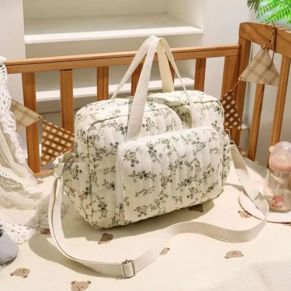 Nuevo Bolsa de pañales para el cuidado del bebé recién nacido con múltiples bolsillos, impermeable, de gran capacidad, almacenamiento de pañales para cochecito, bolso de hombro para mamá - imagen 4