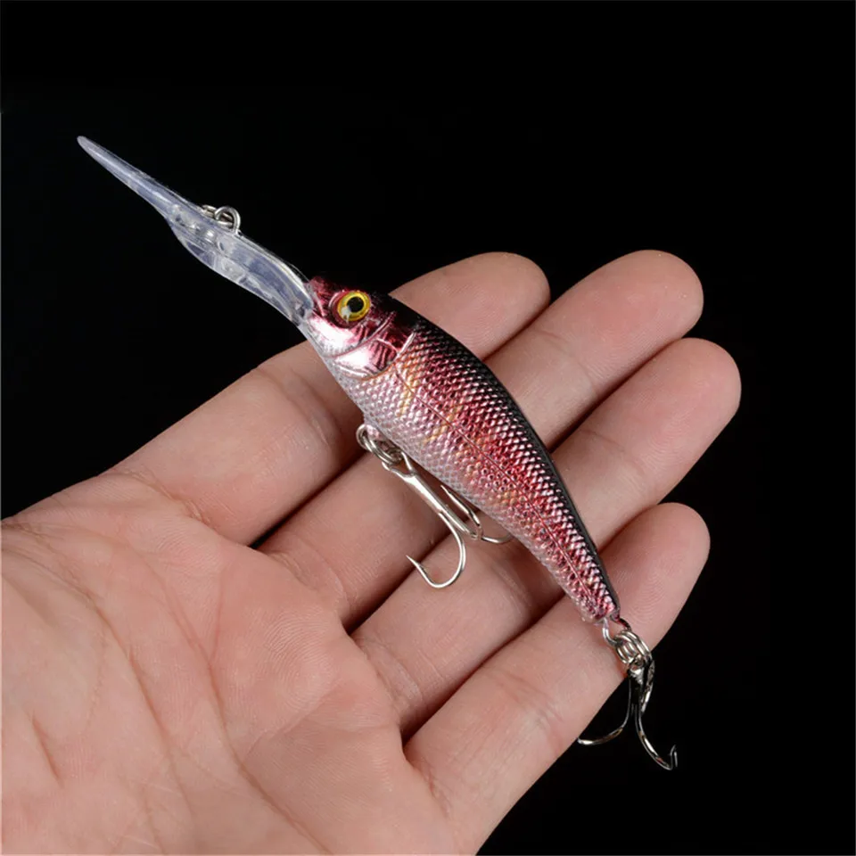 Señuelo de pesca de carpa, 1 unidad, cebo para pececillos, 10cm, 8g, cebos duros para nadar, Wobblers, Crankbait, juego de señuelos para peces de agua dulce - imagen 4