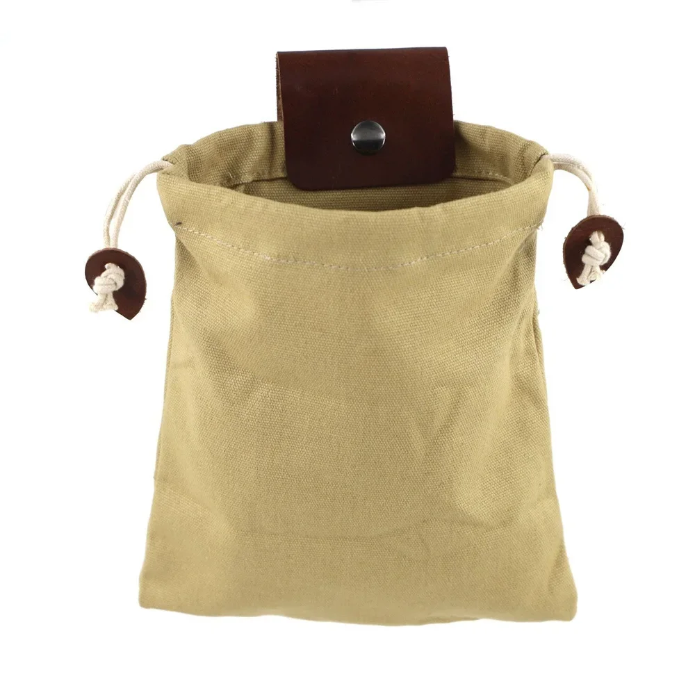 Bolsa de Estuche para exteriores, bolsa de cuero para acampar, cosecha de verduras, jardín, recogida de frutas, herramientas de cintura, bolsa colgante de almacenamiento - imagen 3