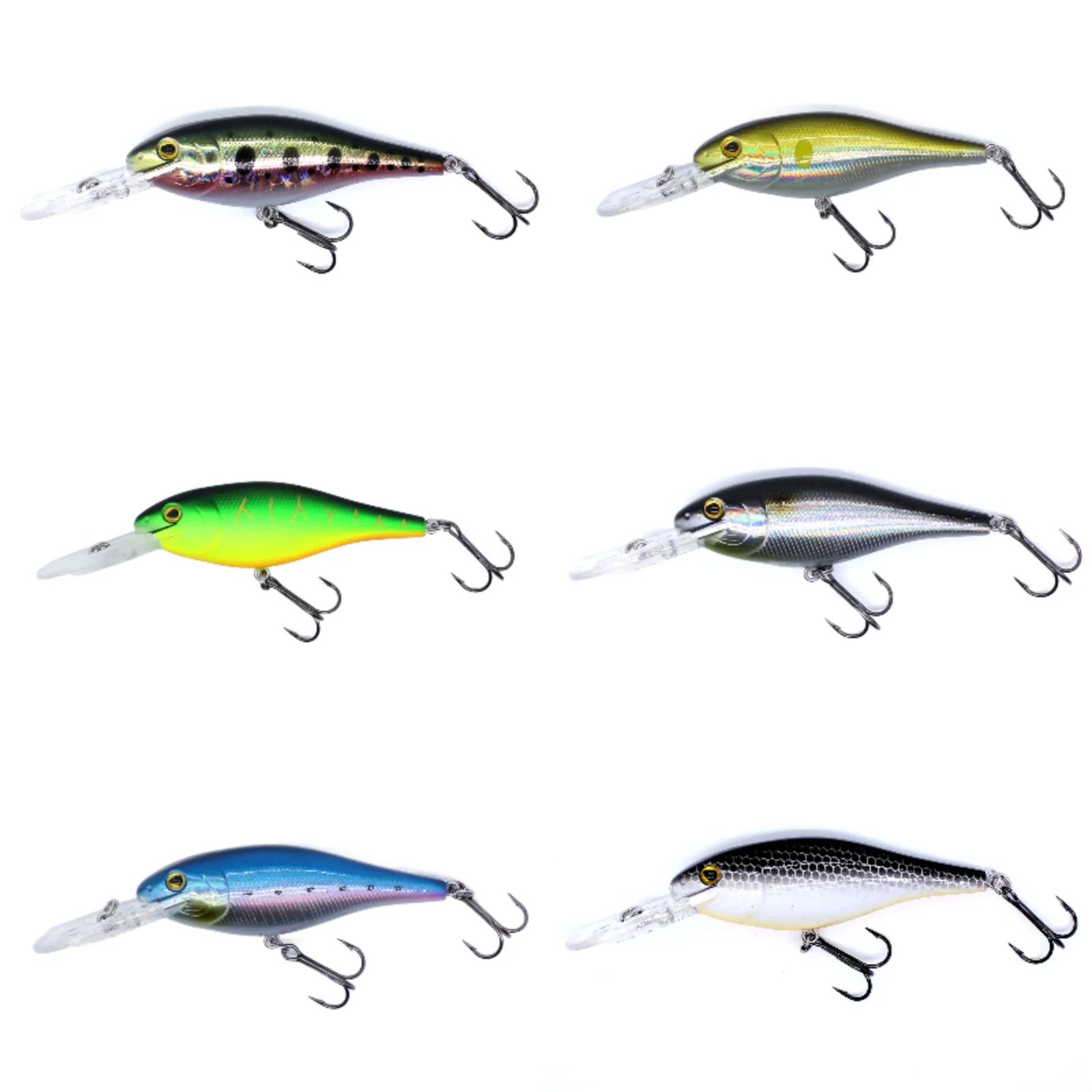 AOCLU Crankbait Wobblers 70mm 8,7g sábalo flotante cebo duro Minnow profundidad 1,5-3,3 m señuelo de pesca anzuelos VMC 6 colores calidad de aparejos - imagen 3