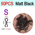 S Matt Black 50pcs