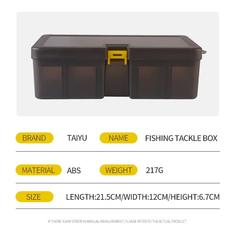 Accesorios de pesca de doble capa, caja de anzuelos, Material PP, herramientas translúcidas de espacio ajustable, 21,5x12x6,7 cm - imagen 5