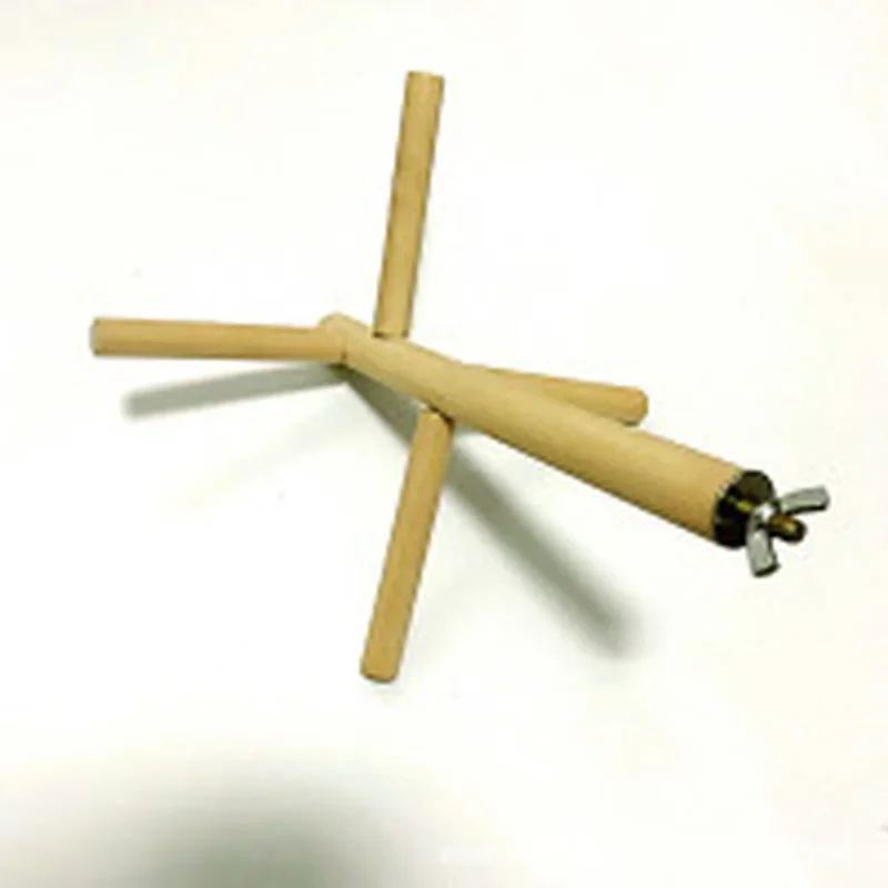 Escalera giratoria de madera Natural para mascotas, juguete de 4 niveles, jaula para loros, pájaros, loros, accesorios para ejercicio oscilante - imagen 4