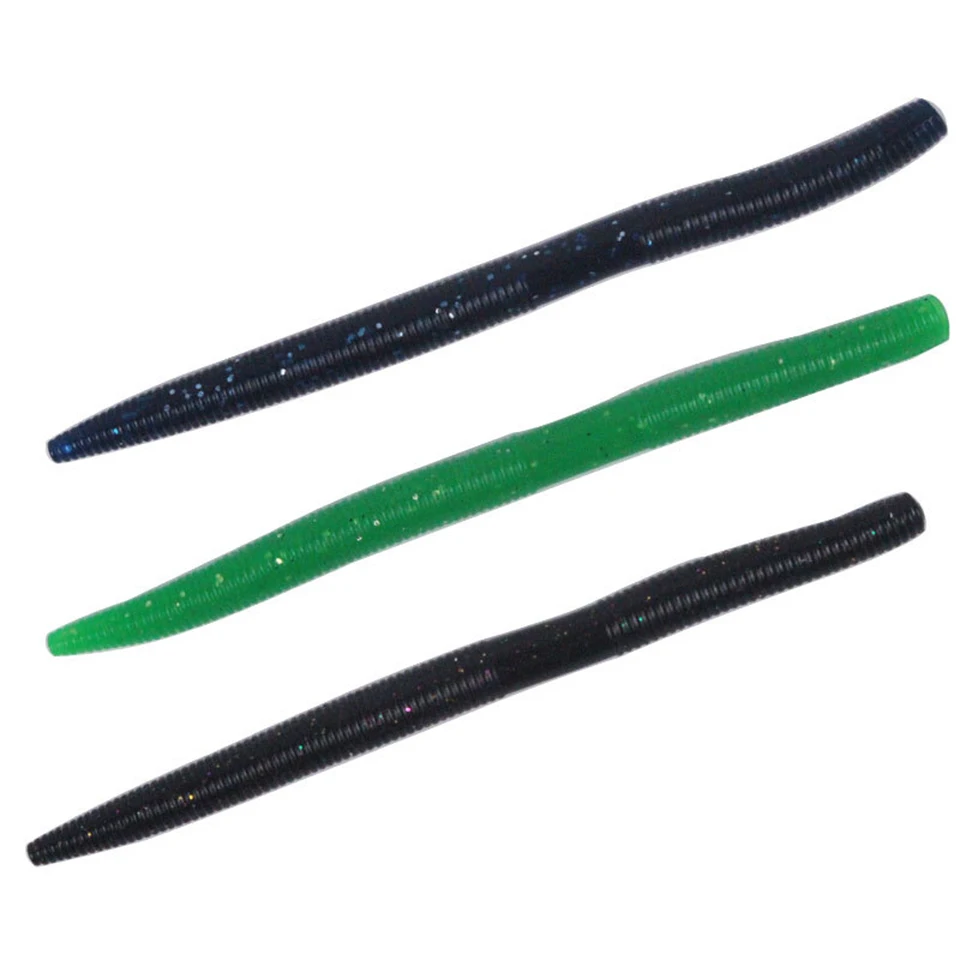 Señuelo de pesca de lubina, cebo Artificial de plástico suave de 14cm y 8g, aparejo loco de silicona, 5 piezas - imagen 2