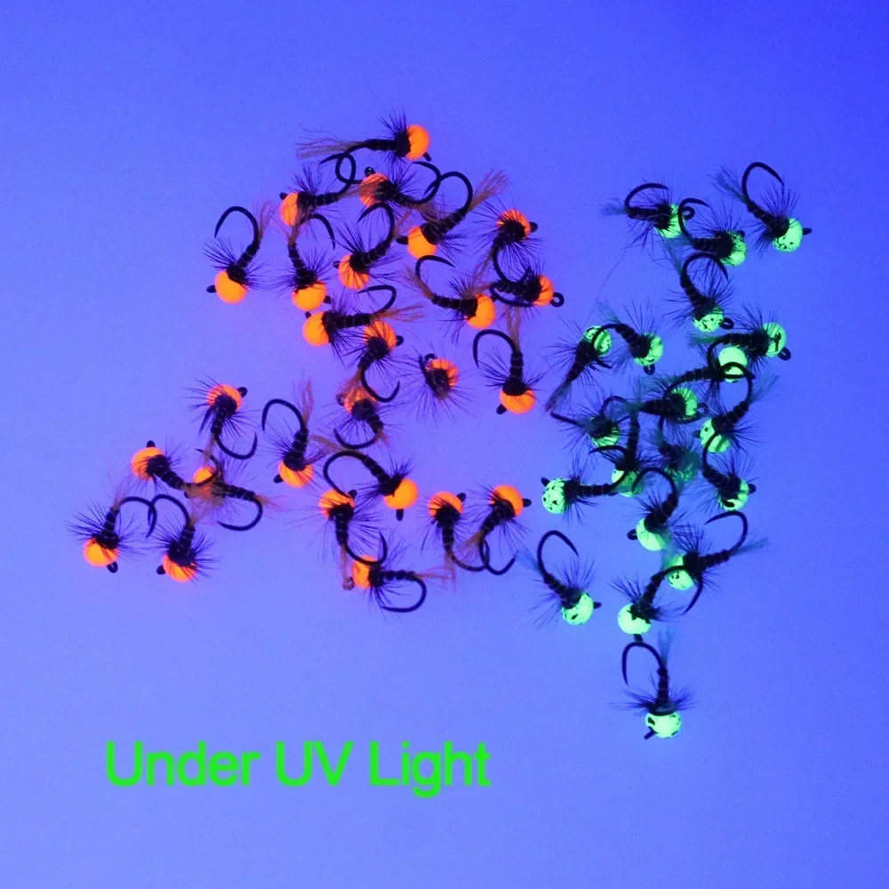 ICERIO 6 uds Jig Offset tungsteno Euro Ninfa sin púas Perdigon mosca hundimiento rápido Ninfa húmeda para trucha Grayling cebo de pesca pesca - imagen 4