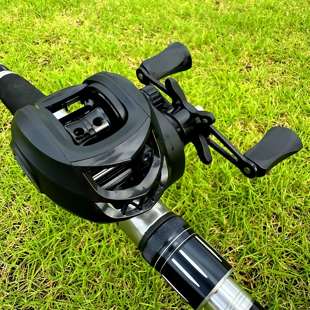 Carrete de pesca Baitcasting de alta velocidad, relación de engranaje 7,2: 1, rueda de caída, arrastre máximo de 8KG, intercambio de mano izquierda y derecha, carrete de Metal de aleación de aluminio - imagen 2