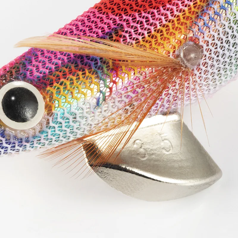Señuelo luminoso de calamar, cabeza de anzuelo de calamar, pulpo, juego de Jig de mar, sepia, pesca de camarón leurre peche en mer flottant surface dur carnassier leure de pêche brochet - imagen 4