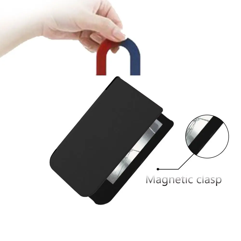 Auto Sleep/Wake Funda para lector electrónico de 6 pulgadas Funda tipo libro de cuero anticaída Forro de microfibra resistente al desgaste para PocketBook 631/631 Plus - imagen 4