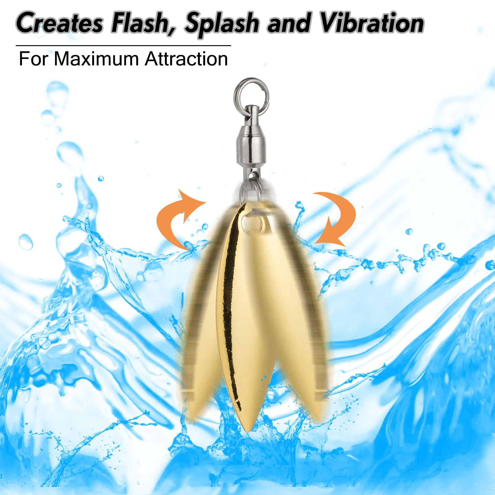 Cuchillas giratorias Colorado/Willow para spinnerbait y swimbait - imagen 3