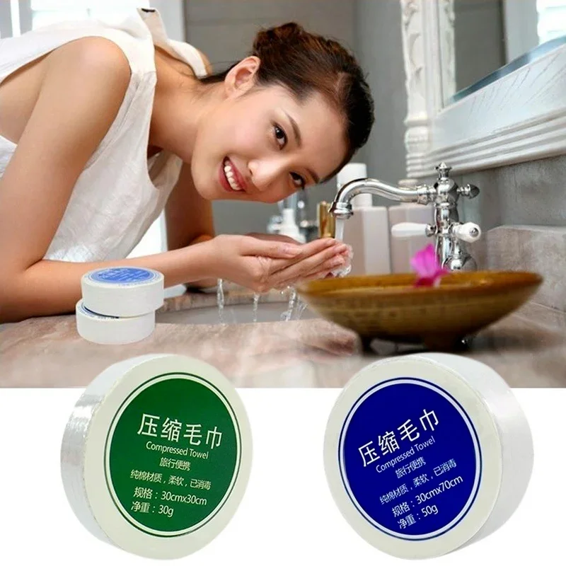 5 unids/set toalla comprimida portátil algodón viaje Hotel toalla de microfibra toalla comprimida artefacto viaje al aire libre - imagen 5