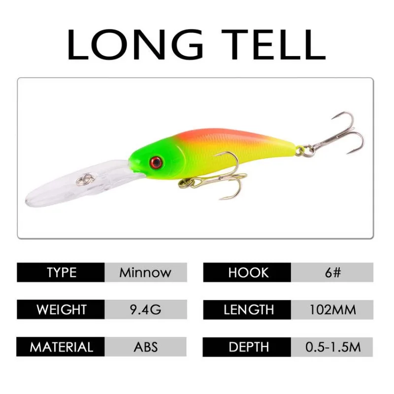 Señuelo de pesca Artificial, cebo duro de plástico, Swimbait realista, Wobbler, Japón, 1 piezas, 10,2 cm, 9,4g - imagen 3