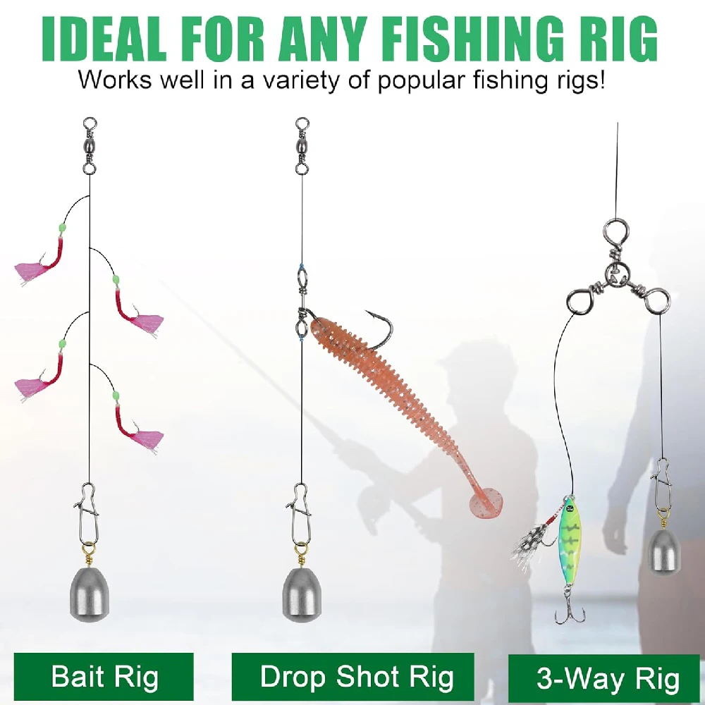 18 Uds pesas de pesca surtido de plomos de pesca de hierro pesas de tiro caído plomos de campana peso loco para pesca de trucha lubina - imagen 4