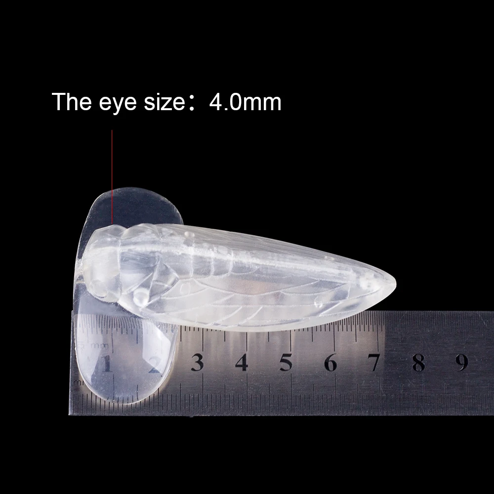 Hanlin-Señuelos de Pesca de cuerpo duro, cebos de insectos de plástico duro sin pintar, aparejos de pesca de cacita realista, Topwater, 7,2 CM, 11,5G, 10/20 piezas - imagen 2