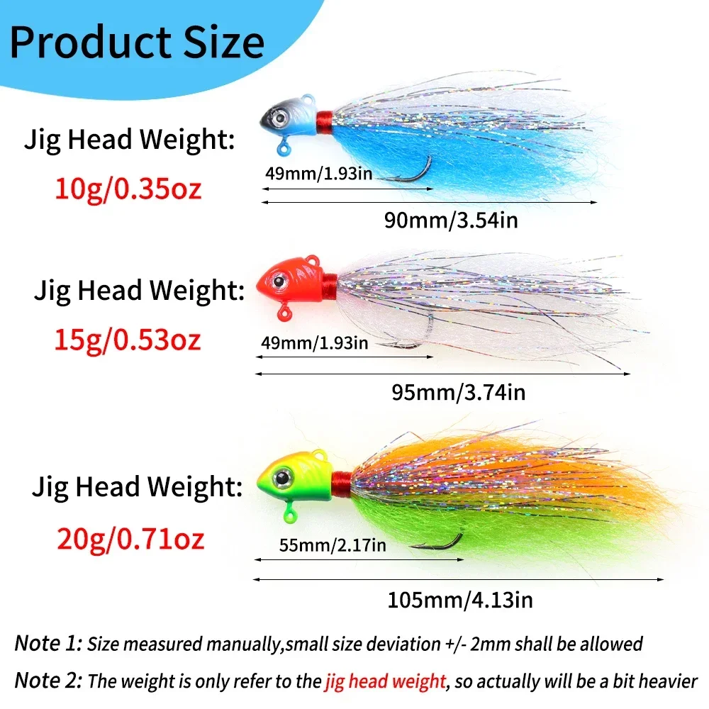 Elllv-anzuelo de pesca de 10g, 15g y 20g, cebo Artificial de hundimiento rápido, para lubina, agua dulce y salada - imagen 4