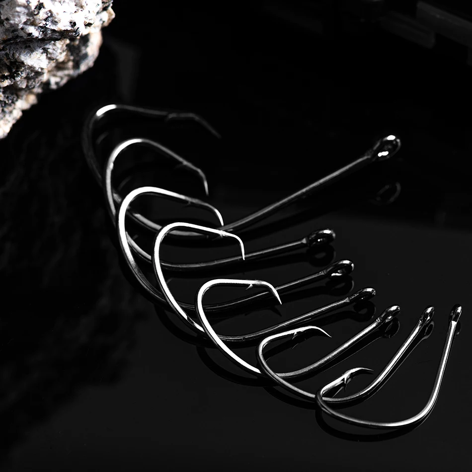 Descubra el diseño elegante de estos ganchos de pesca de alta calidad perfectos para cualquier colección de pescadores