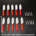 red L and battery