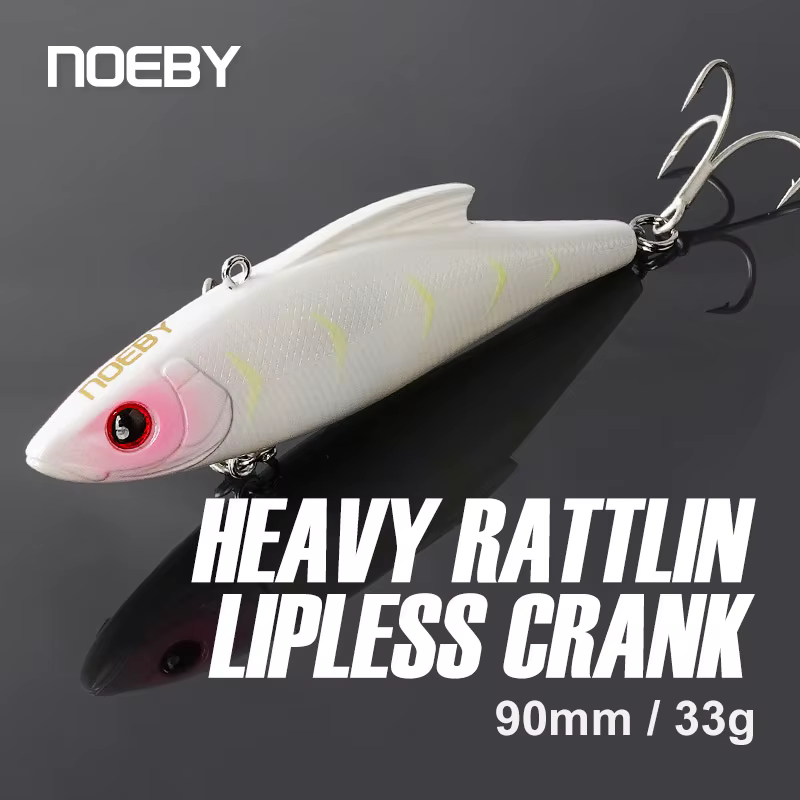 Crankbaits marinos Noeby Rattling Vib – Sonido para pesca de invierno