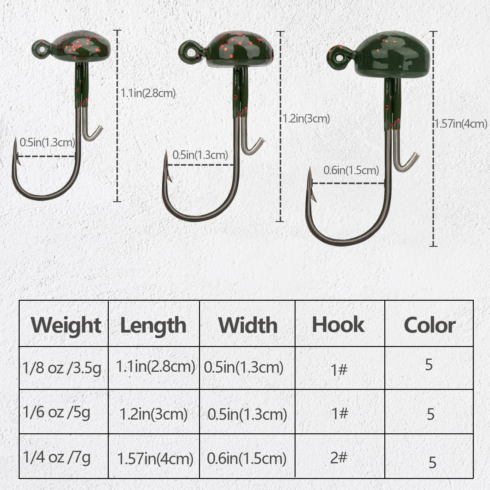 THKFISH Cabezas de jig Ned Rig con anzuelos anti-enredos - imagen 5