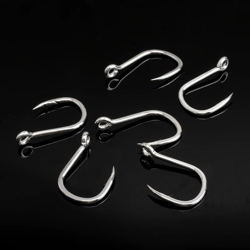 TEASER-anzuelo de agua salada 8062 5X, anzuelo de asistencia, anzuelos de ojo, anzuelo de pesca, anzuelos circulares con púas, anzuelos de pesca Jigging - imagen 5