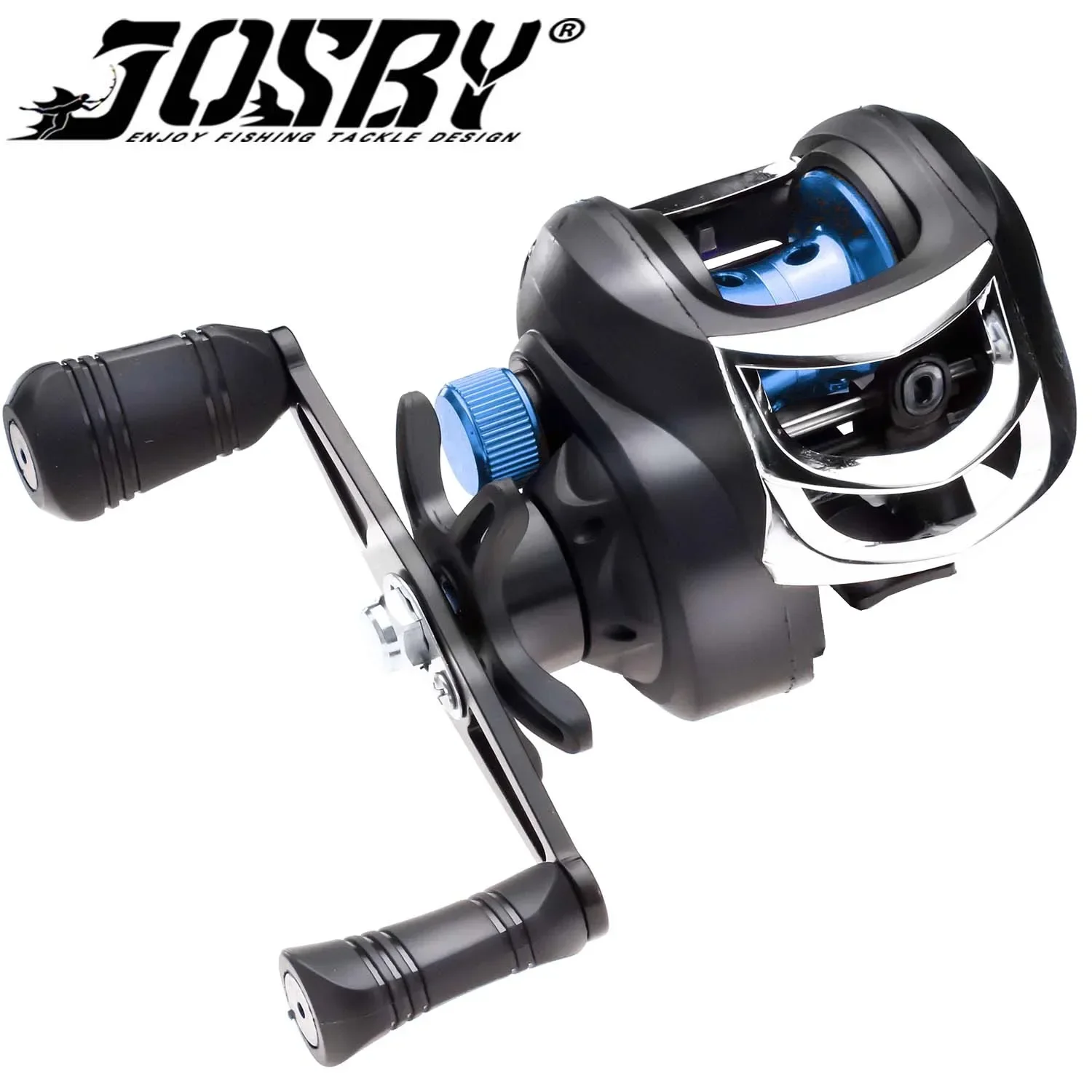 JOSBY-carrete de pesca Baitcasting, accesorio para mano izquierda/derecha, relación de engranaje 7,2: 1, alta velocidad, 8KG, arrastre máximo para rueda de agua salada/dulce - imagen 2