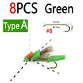 8pcs Green Type A
