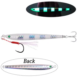 Cuchara de Jigging Metálica Lenta Artificial para Lubina Orilla
