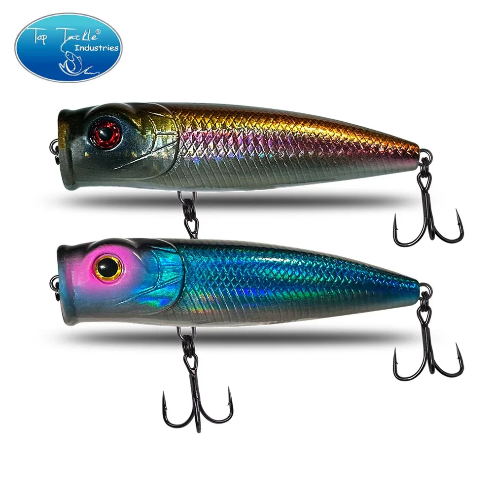 Señuelo de Pesca grande Popper, anzuelos triples de 11cm y 39g, 3D anzuelo de manivela, cebo duro Artificial, aparejos de Pesca de carpa y Lucio, 1 piezas - imagen 3