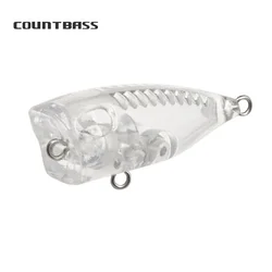 Countbass Señuelos Topwater Popper Wobblers Sin Pintar