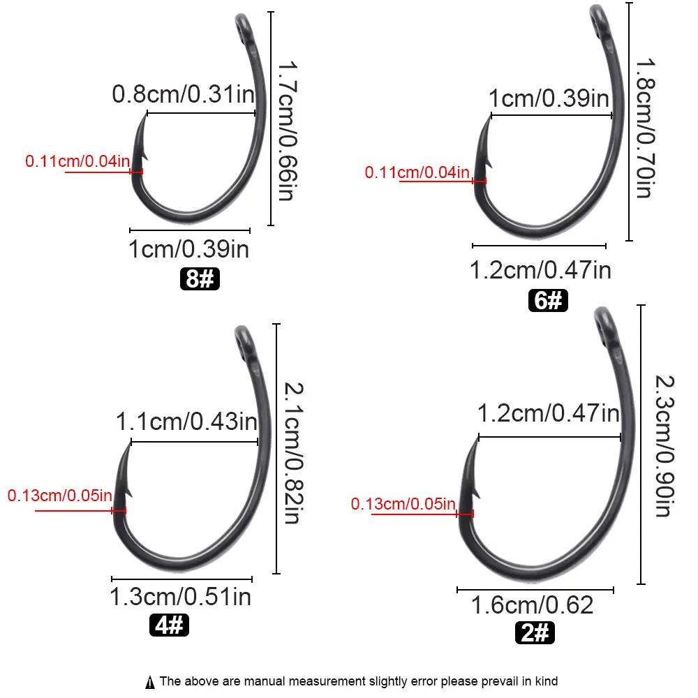 FTK-anzuelos de pesca de carpa, anzuelos de garra con revestimiento de PTFE, anzuelos afilados de acero inoxidable con ojos de alto carbono para pesca de carpa - imagen 2