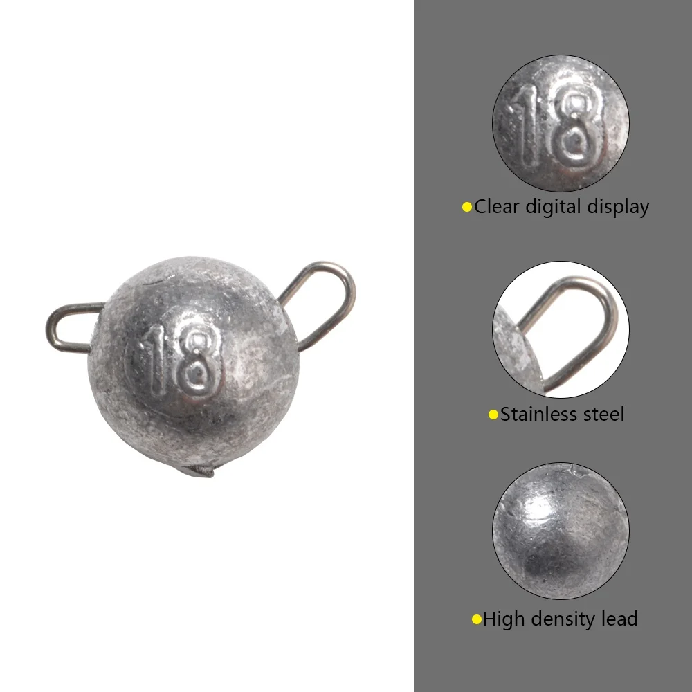 FTK 5 uds supercontinente plomo cabeza de anzuelo de pesca 6g8g10g12g14g16g18g pesas de bala anzuelo de grupo de señuelos blandos anzuelos de pesca grabados - imagen 3