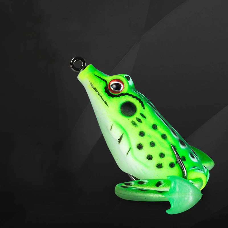 Señuelo de pesca Artificial, cebo de tubo suave de rana, ojos 3D, 15g, Swimbaits - imagen 5