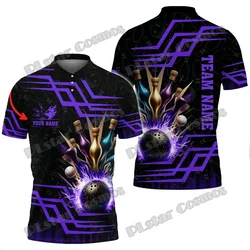 Polos pesca verano unisex personalizados nombre 3D multicolor informal