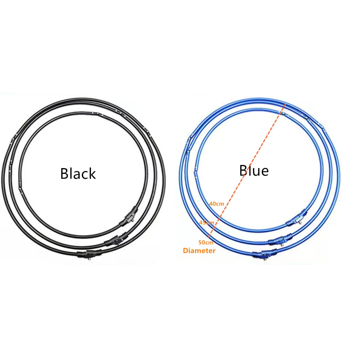 Red De aterrizaje De aleación De titanio duro para reemplazar marco plegado redondo accesorios De red Brail diámetro 40cm-50cm herramienta De Pesca para peces - imagen 2