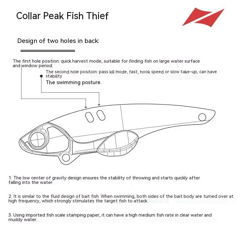 Lureleader-señuelo de pesca de hundimiento, Wobbler Artificial para perca, lubina y Lucio, Metal, VIB Blade, 6,5g/10g/13,5g, nuevo - imagen 3