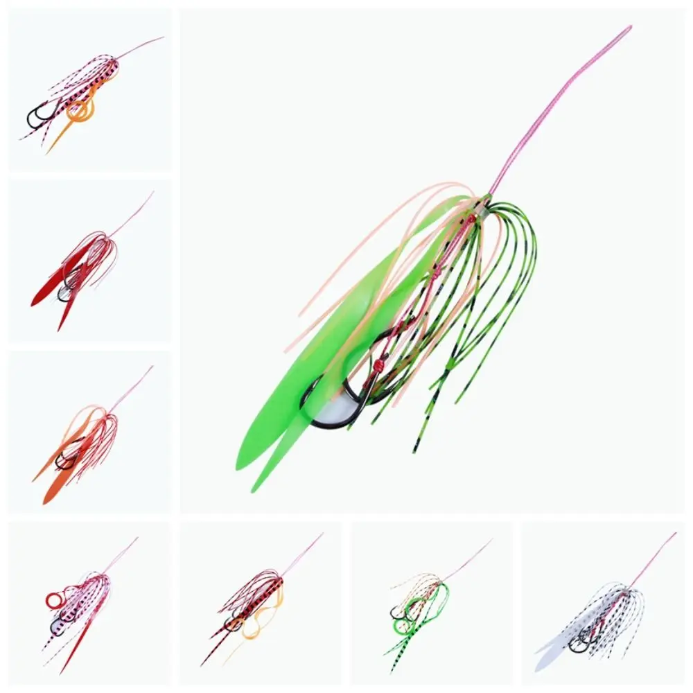 Faldas de silicona de repuesto, plantilla elástica con ganchos de asistencia doble, gancho de asistencia Tenya, plantas acuáticas biomiméticas, fácil de reemplazar - imagen 5