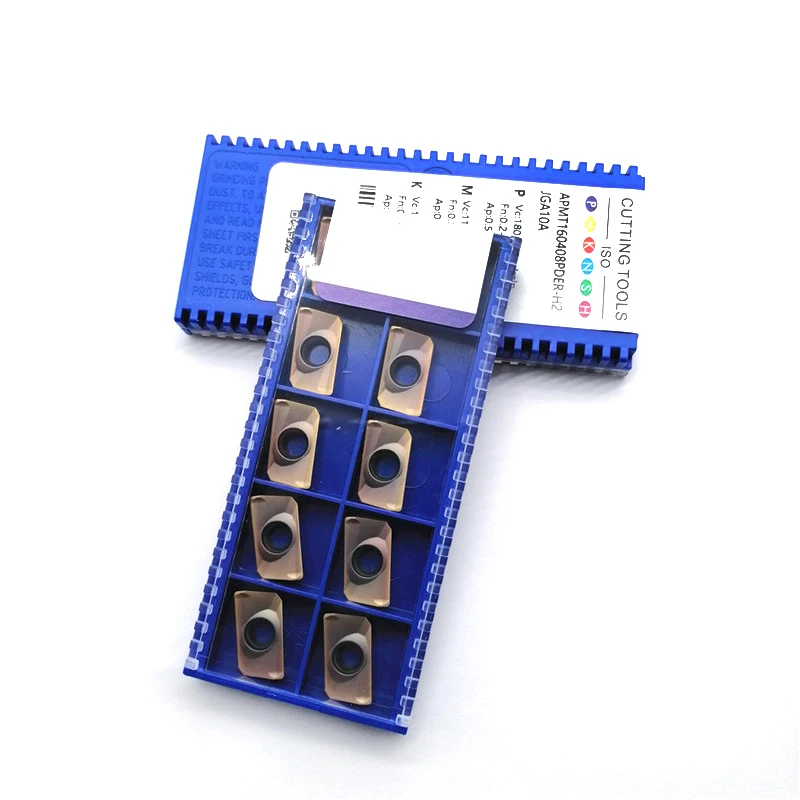 APMT1604PDER-H2 APMT1135PDER-H2 insertos de carburo sólido fresado CNC recubrimiento PVD/CVD pieza de acero - imagen 4