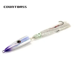 Countbass-plantillas Inchiku con fondo de bala de agua salada, 120g, 4,3 oz, anzuelo de asistencia de pulpo, señuelo de pesca pargo, Jigging de calamar
