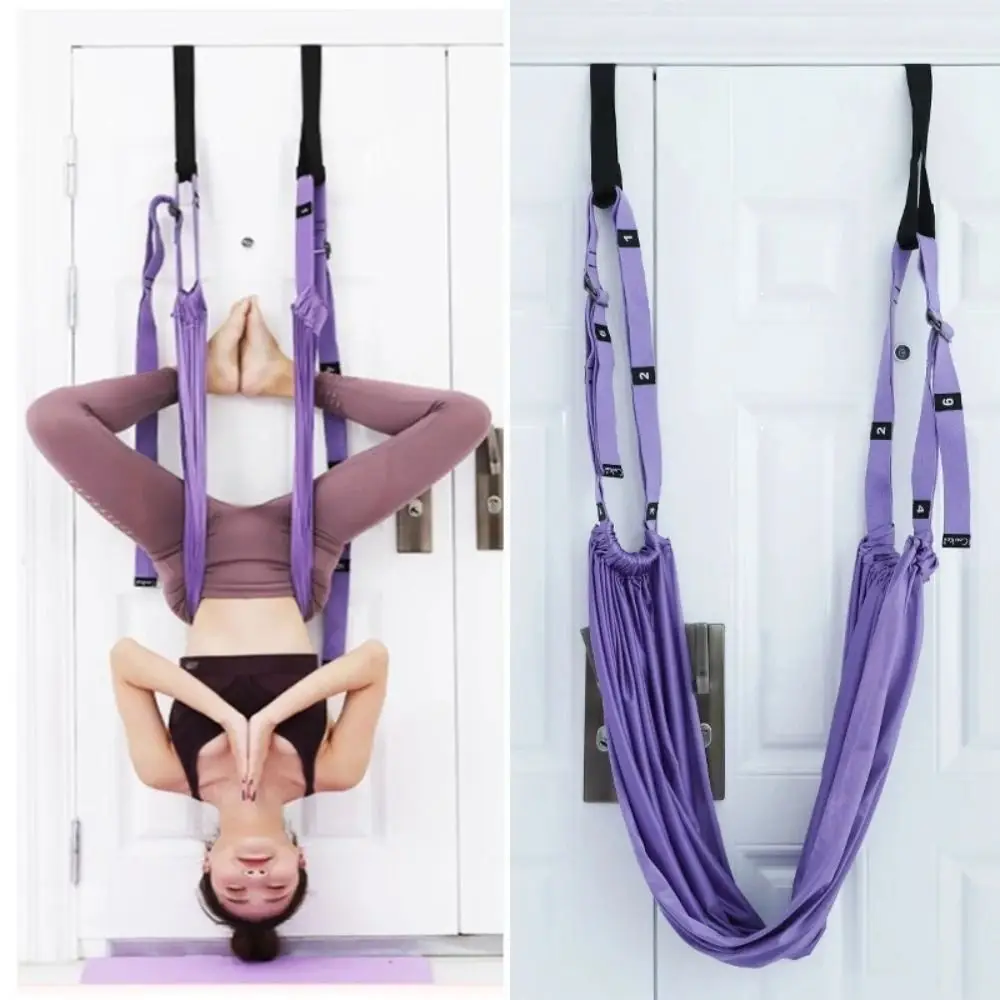 Hamaca Yoga Aéreo Ajustable – Columpio Antigravedad para puerta - imagen 5