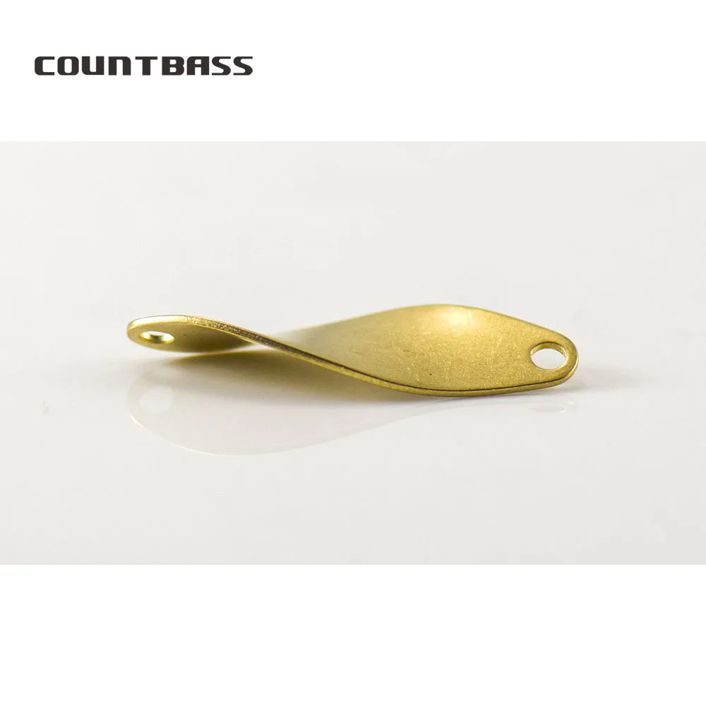 COUNTBASS 50 Uds. Cucharas de pesca de latón en blanco SP031 2,3g 3/32oz para pesca de trucha salmón lubina señuelo cebos sin pintar - imagen 3