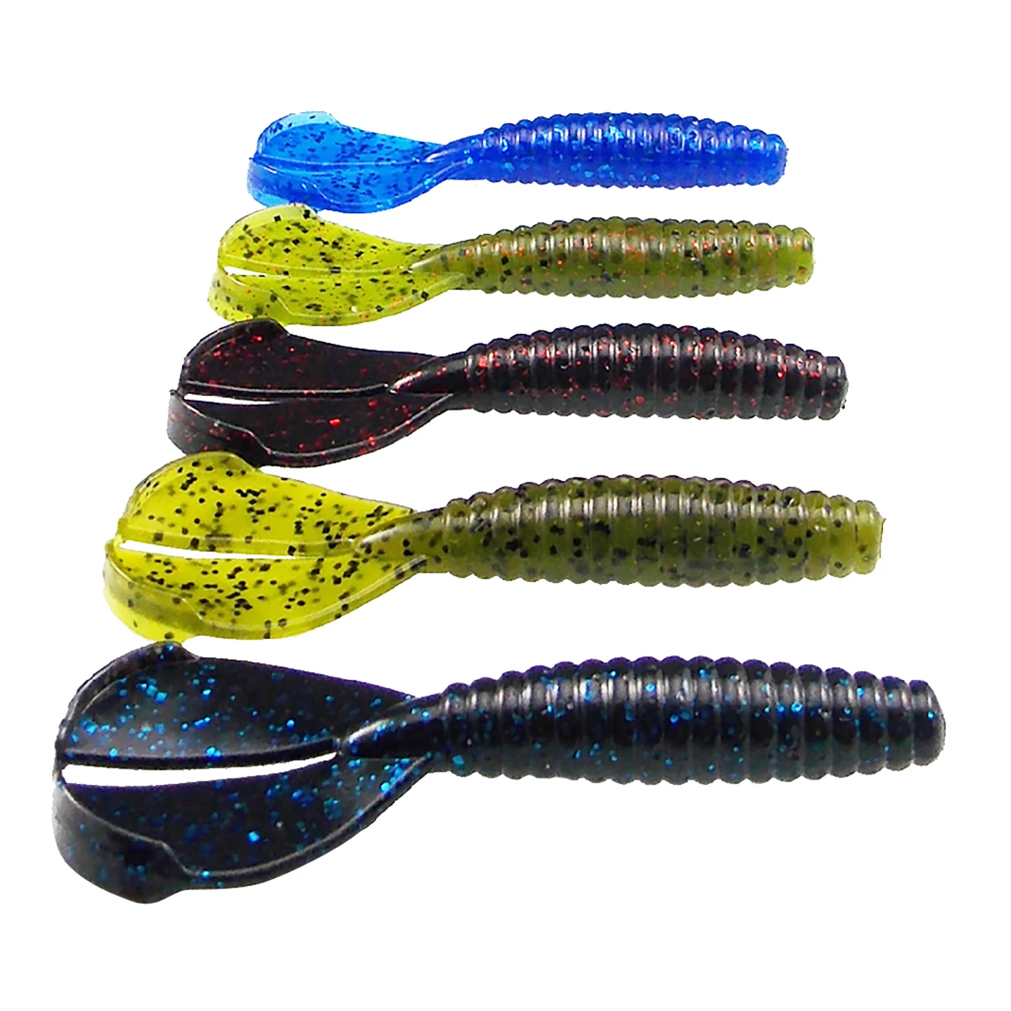 KESFISHING Bass Bait Twin Tail Craw 90mm 6.4g Artificial Soft Silicone Baits Leurre souple Fishing - imagen 2