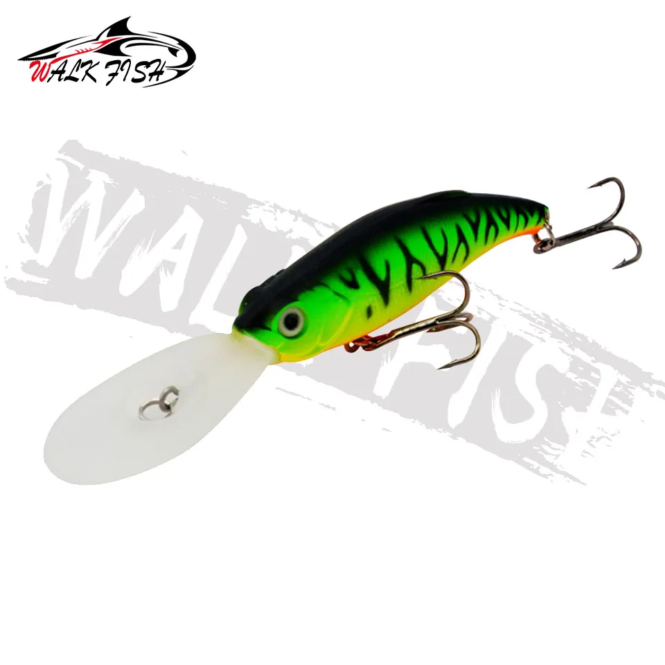 WALK FISH-señuelo de pesca de 1 piezas, cebo Artificial, Wobbler, 115mm, 10g, profundidad de buceo, 2-4m, 3D, 2 ganchos - imagen 5
