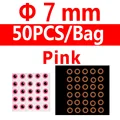 7mm pink 50pcs